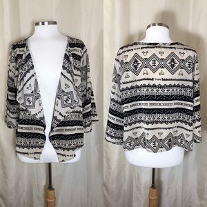 Lovely Day Tribal Print Blazer Small